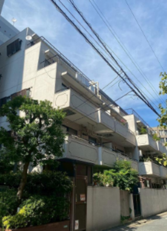 目黒区平町、マンションの外観画像です