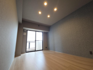 目黒区中目黒、マンションの寝室画像です