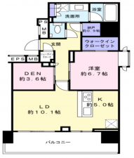 渋谷区渋谷、マンションの間取り画像です