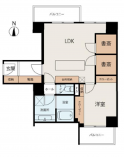 渋谷区渋谷、マンションの間取り画像です