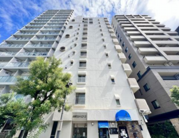 目黒区下目黒、マンションの外観画像です