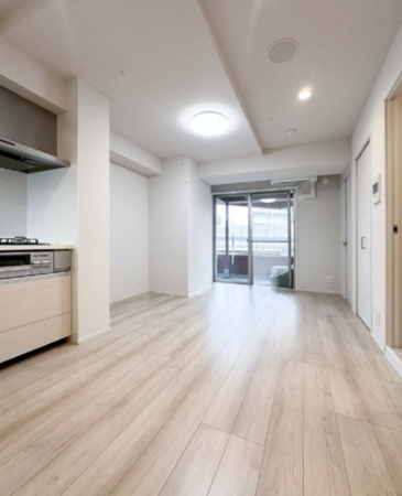 渋谷区恵比寿、マンションの居間画像です