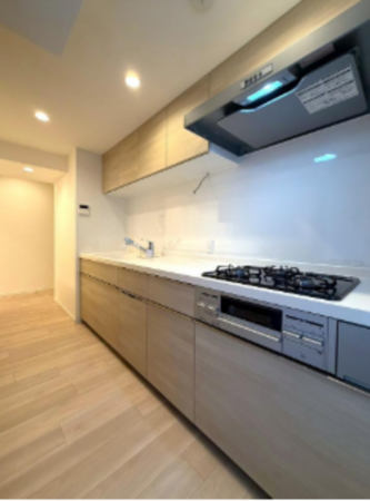 目黒区中目黒、マンションのキッチン画像です