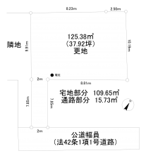 相模原市南区大野台、土地の間取り画像です