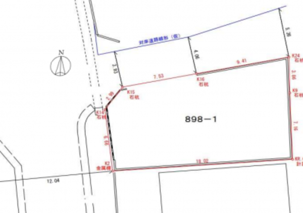 相模原市南区当麻、土地の画像です