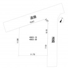 相模原市南区東大沼、土地の間取り画像です