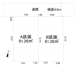 相模原市南区御園、土地の間取り画像です