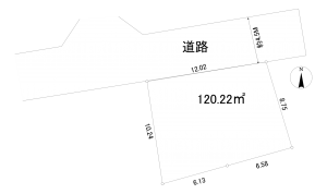 相模原市南区磯部、土地の間取り画像です