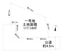 相模原市南区磯部、新築一戸建ての間取り画像です