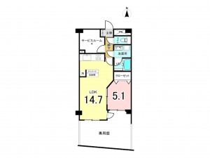 相模原市南区上鶴間本町、マンションの間取り画像です