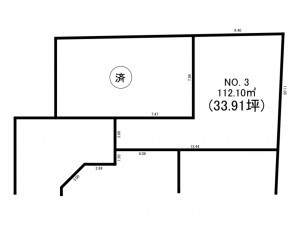 相模原市南区若松、土地の間取り画像です