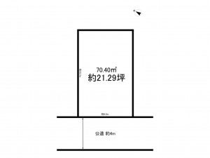 相模原市南区御園、土地の間取り画像です