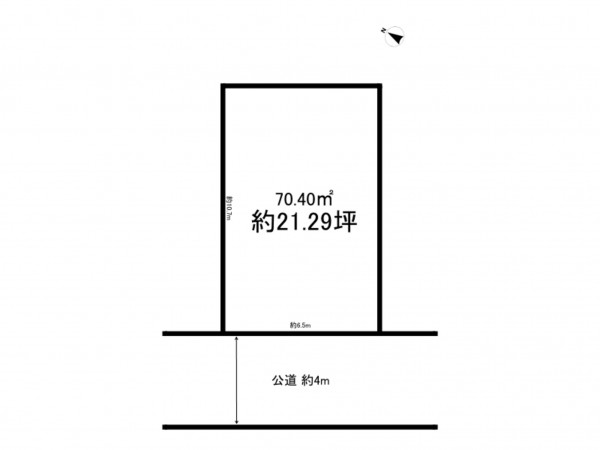 相模原市南区御園、土地の間取り画像です