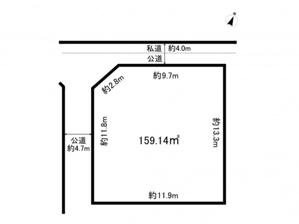 相模原市南区相南、土地の間取り画像です