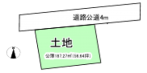相模原市南区南台、土地の間取り画像です