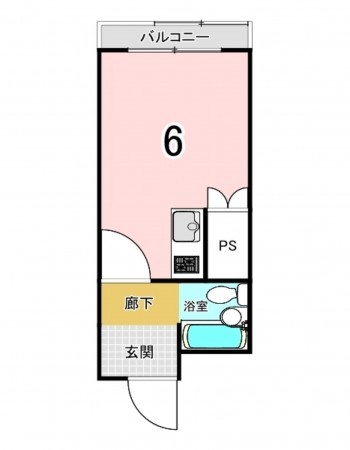 相模原市南区相模大野、マンションの間取り画像です