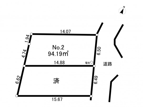 相模原市南区相模大野、土地の間取り画像です