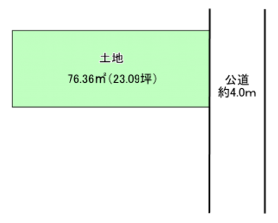 相模原市南区南台、土地の間取り画像です
