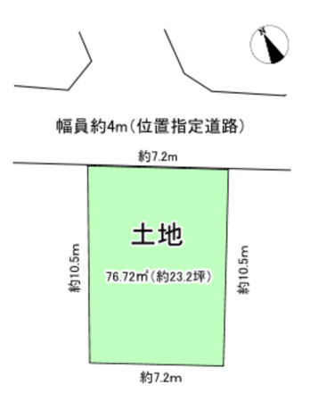 相模原市南区御園、土地の間取り画像です