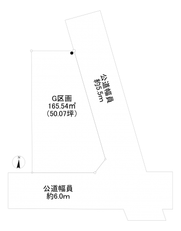 相模原市南区麻溝台、土地の間取り画像です