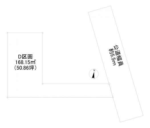 相模原市南区麻溝台、土地の間取り画像です