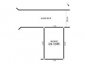 相模原市南区御園、土地の間取り画像です
