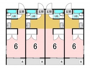 相模原市南区上鶴間本町、収益物件/マンションの間取り画像です