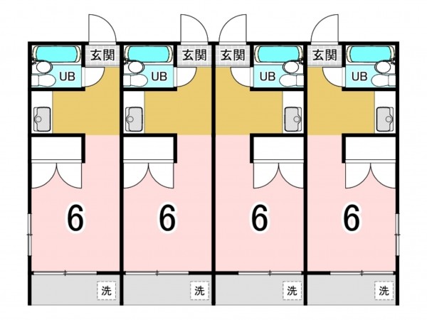 相模原市南区上鶴間本町、収益物件/マンションの間取り画像です