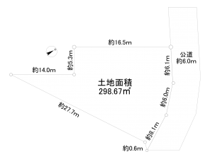 相模原市南区下溝、土地の間取り画像です