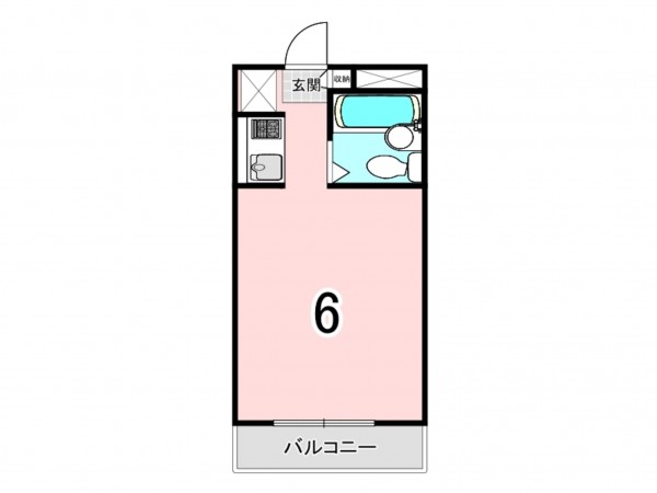相模原市南区北里、マンションの間取り画像です