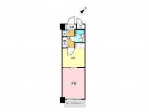 相模原市南区相模台、マンションの間取り画像です
