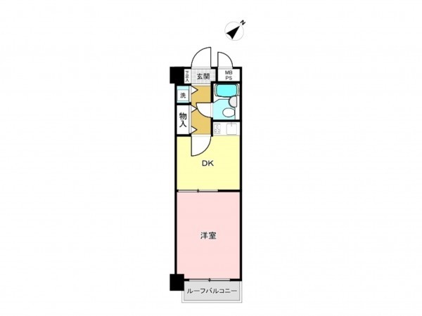 相模原市南区相模台、マンションの間取り画像です