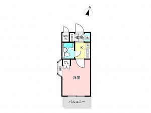 相模原市南区上鶴間本町、マンションの間取り画像です