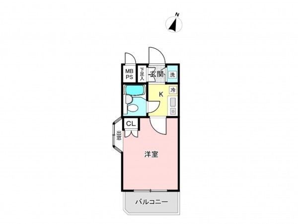 相模原市南区上鶴間本町、マンションの間取り画像です