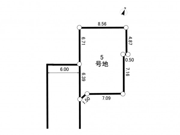 相模原市南区南台、土地の間取り画像です