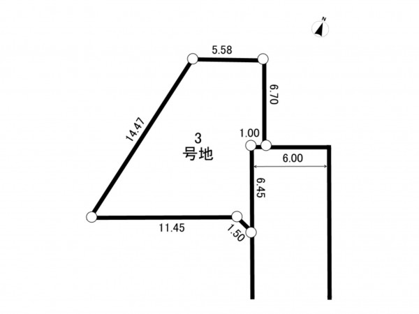 相模原市南区南台、土地の間取り画像です