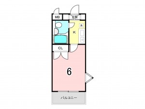 相模原市南区相模台、マンションの間取り画像です