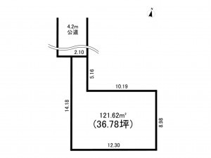 相模原市南区御園、土地の間取り画像です