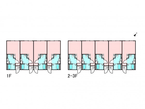 相模原市南区南台、収益物件/アパートの間取り画像です