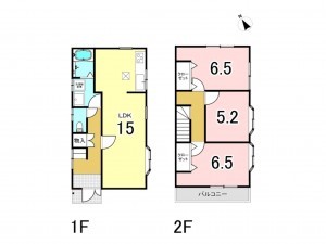 相模原市南区東大沼、中古一戸建ての間取り画像です
