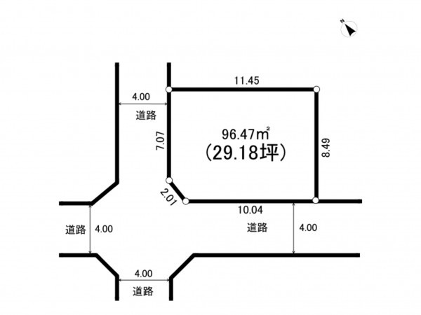 相模原市南区栄町、土地の間取り画像です