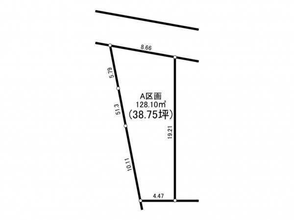 相模原市南区西大沼、土地の間取り画像です