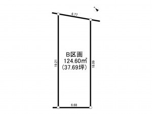 相模原市南区西大沼、土地の間取り画像です