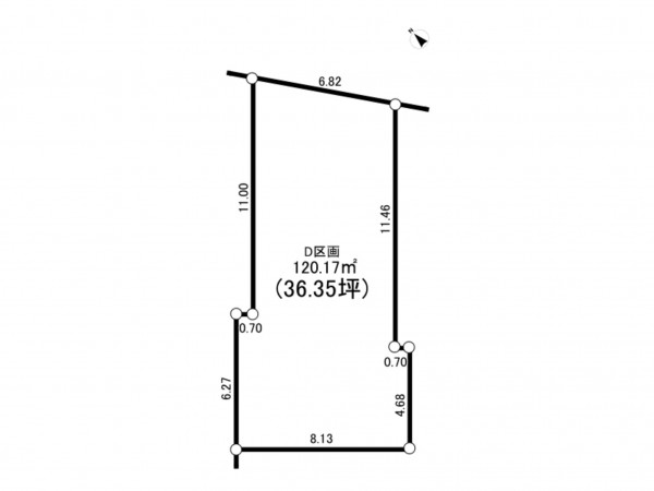 相模原市南区西大沼、土地の間取り画像です