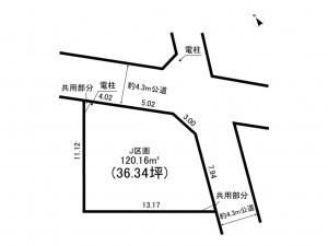 相模原市南区西大沼、土地の間取り画像です