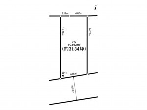 相模原市南区上鶴間本町、土地の間取り画像です