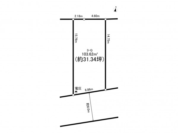 相模原市南区上鶴間本町、土地の間取り画像です