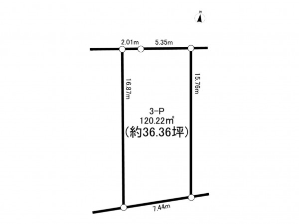 相模原市南区上鶴間本町、土地の間取り画像です