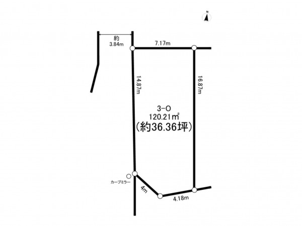 相模原市南区上鶴間本町、土地の間取り画像です