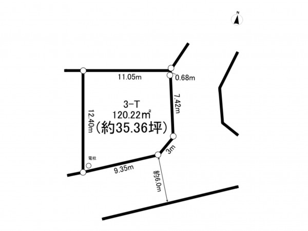 相模原市南区上鶴間本町、土地の間取り画像です